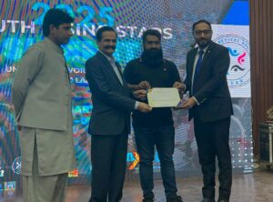 CEO, AXCEL Received Certificate of Apprecciation from Prof. Dr. Mazhar Ayyaz, Vice Chancellor CUVAS BWP