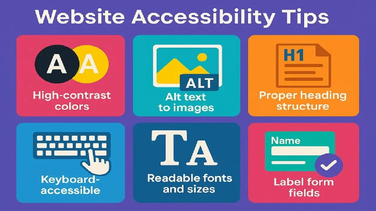 Website Accessibility Tips for readable content structure