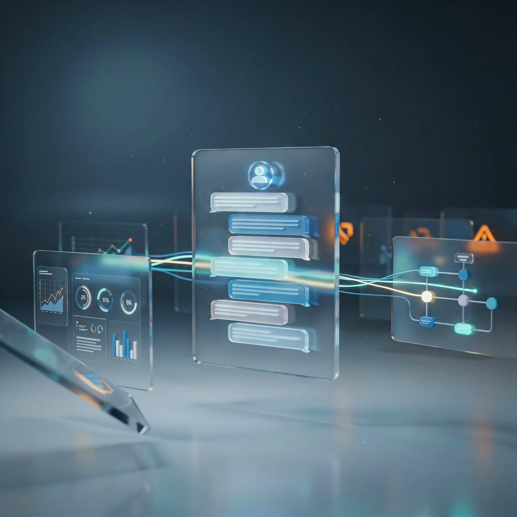 conversational AI for business automation integrated with CRM ERP analytics and mobile platforms