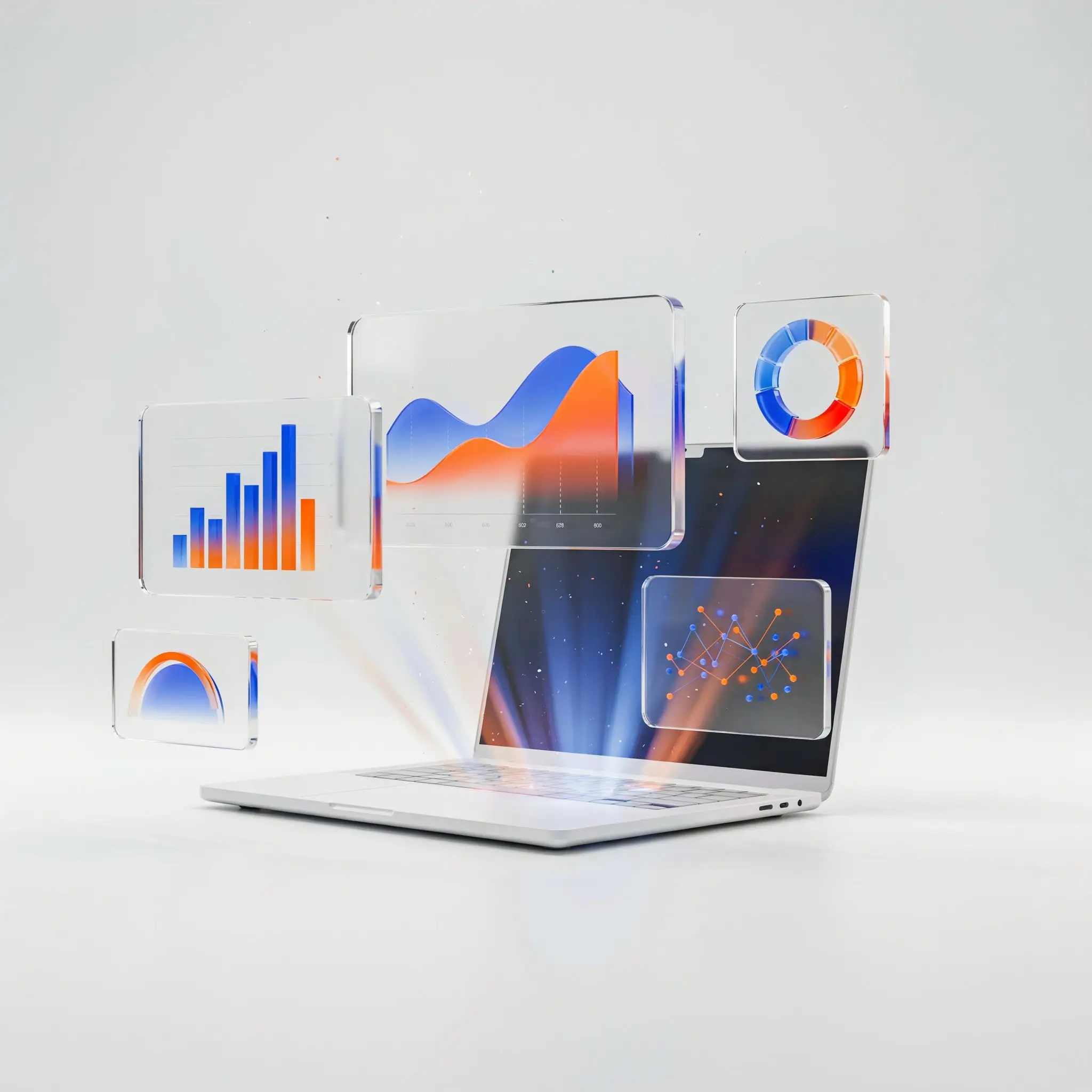  enterprise AI chatbot solutions analytics dashboard showing business metrics