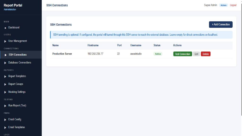 Report · Loan schedule XLSX